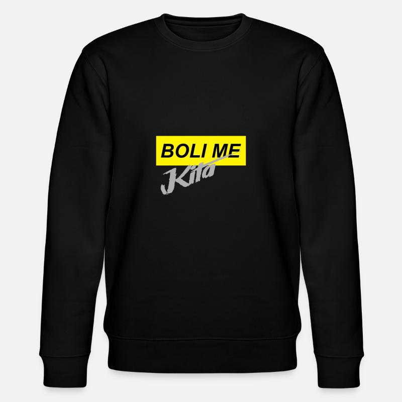 boli me kita2 - Stanley/Stella Unisex Bio-Sweatshirt CHANGER  - Schwarz
