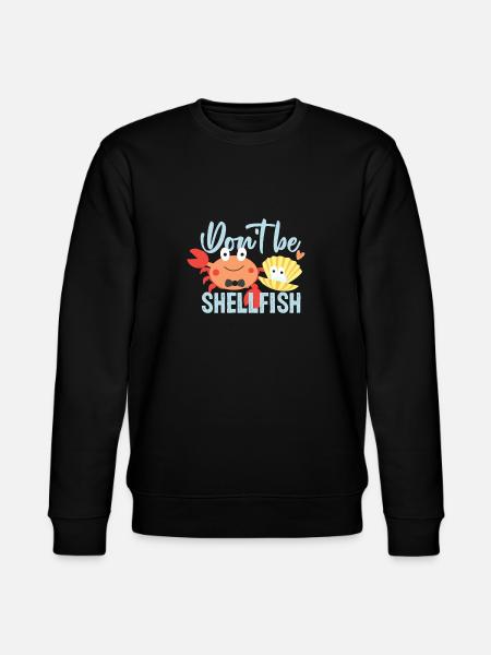 Seafood shellfish gift idea - Stanley/Stella CHANGER Unisex Organic Sweatshirt - black