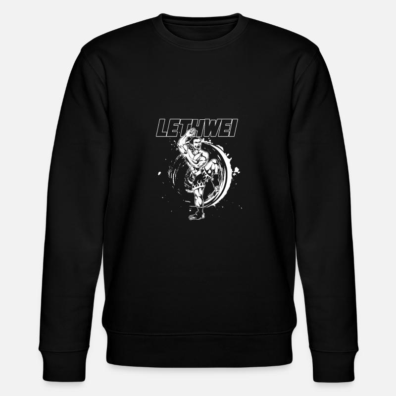 burmese boxing lethwei - Stanley/Stella CHANGER Unisex Organic Sweatshirt - black