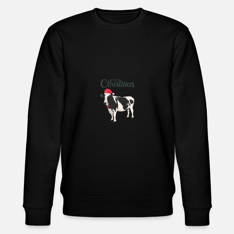 Vache de Noël - Sweat bio CHANGER Stanley/Stella Unisexe - noir