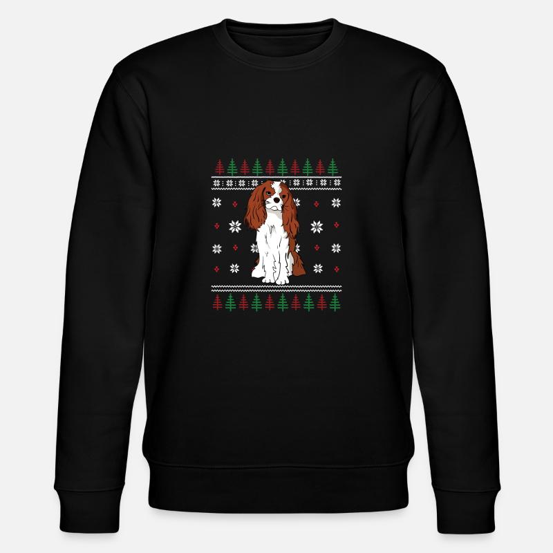 Cavalier King Charles Spaniel - Stanley/Stella CHANGER Unisex Organic Sweatshirt - black