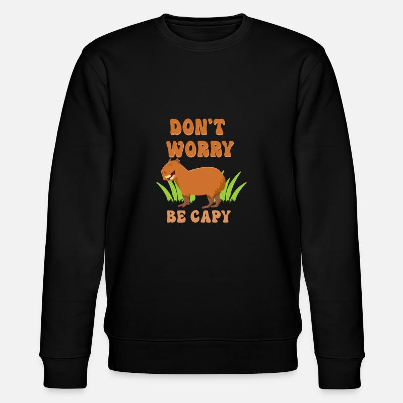 Capybara Spruch Lustig - Stanley/Stella Unisex Bio-Sweatshirt CHANGER  - Schwarz
