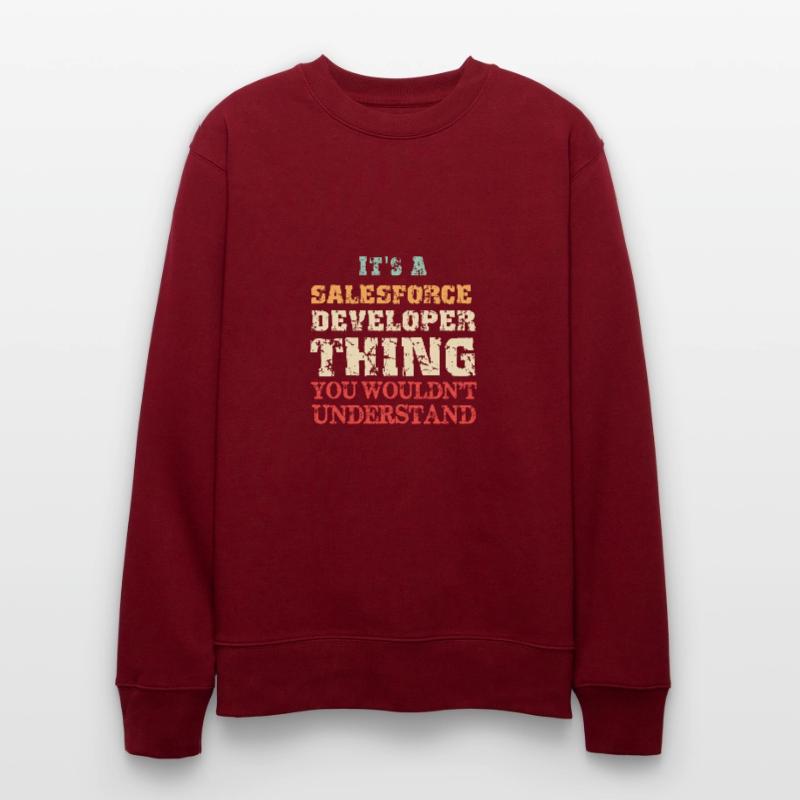 Es ist eine Salesforce Developer Thing Vintage Funny Stanley/Stella Unisex Bio-Sweatshirt CHANGER 