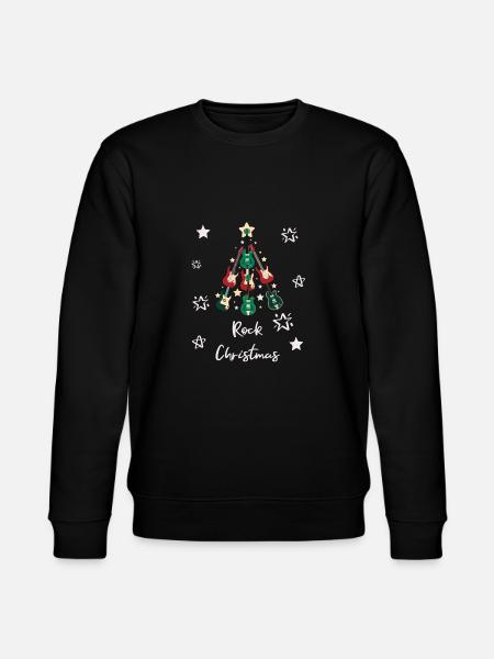 Rock Christmas Rock Fir Tree Xmas Tree Music - Stanley/Stella CHANGER Unisex Organic Sweatshirt - black