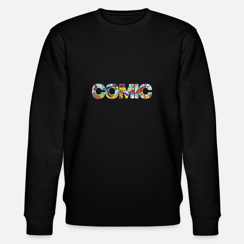 COMIC GIFT - Stanley/Stella CHANGER Unisex Organic Sweatshirt - black