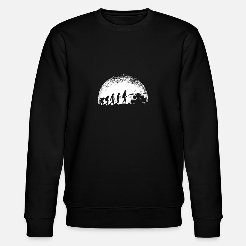 Drummers Evolution Moon... Drummer - Stanley/Stella CHANGER Unisex Organic Sweatshirt - black