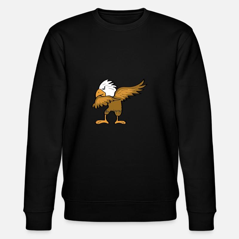 Dabbing Adler - Stanley/Stella Unisex Bio-Sweatshirt CHANGER  - Schwarz