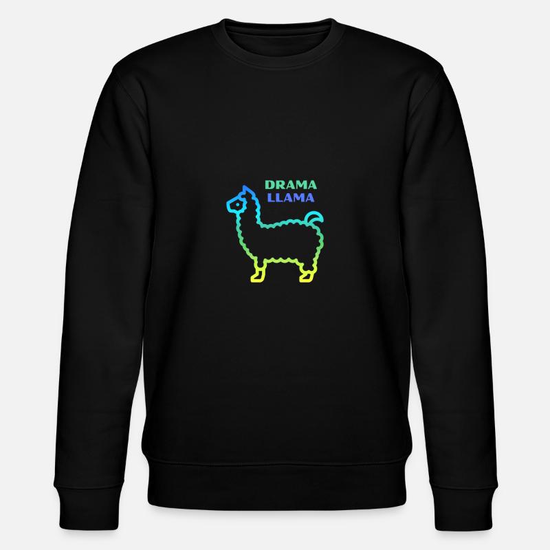 Drama Llama Lama - Stanley/Stella Unisex Bio-Sweatshirt CHANGER  - Schwarz