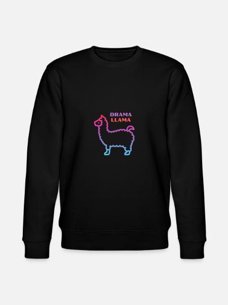 Drama llama llama - Stanley/Stella CHANGER Unisex Organic Sweatshirt - black
