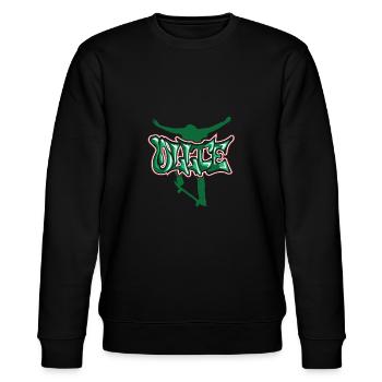 Skateboard Skaten Skateboarder Skater Skaten - Stanley/Stella Unisex Bio-Sweatshirt CHANGER  - Schwarz - Vorne - Nik (191cm) & Marisol (170cm)