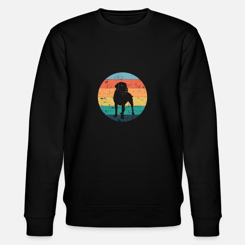 Labrador Hund Freund - Stanley/Stella Unisex Bio-Sweatshirt CHANGER  - Schwarz