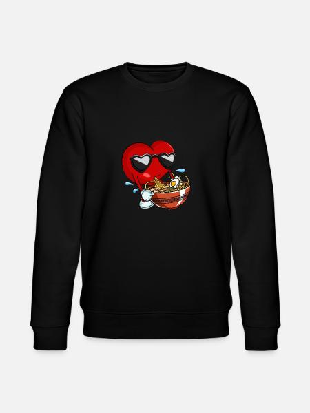 Valentines Day Boys Ramen Japanese - Stanley/Stella CHANGER Unisex Organic Sweatshirt - black