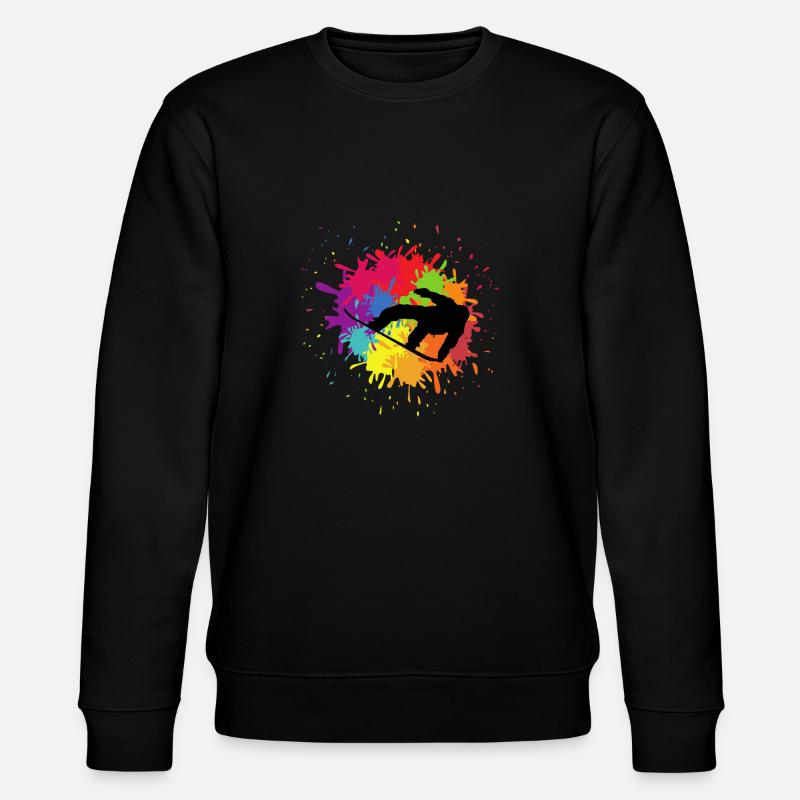 Snowboard Freestyle Snowboarder Snowboarding - Sweat bio CHANGER Stanley/Stella Unisexe - noir