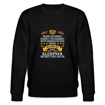 Klempner Geschenk Anlagenmechaniker Meister - Stanley/Stella Unisex Bio-Sweatshirt CHANGER  - Schwarz - Vorne - Nik (191cm) & Marisol (170cm)