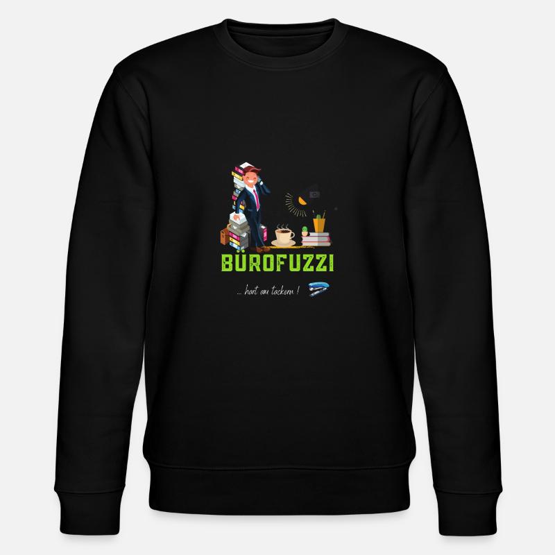BüroFuzzi - Stanley/Stella Unisex Bio-Sweatshirt CHANGER  - Schwarz