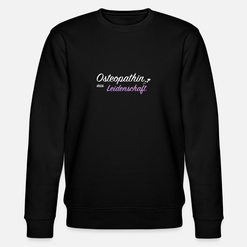 Osteopathin Heilpraxis Knochenbrecher Geschenkidee - Stanley/Stella Unisex Bio-Sweatshirt CHANGER  - Schwarz