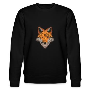 Fuchs motif dames Wild Foxy cadeau - Sweat bio CHANGER Stanley/Stella Unisexe - noir - Devant - Nik (191cm) & Marisol (170cm)