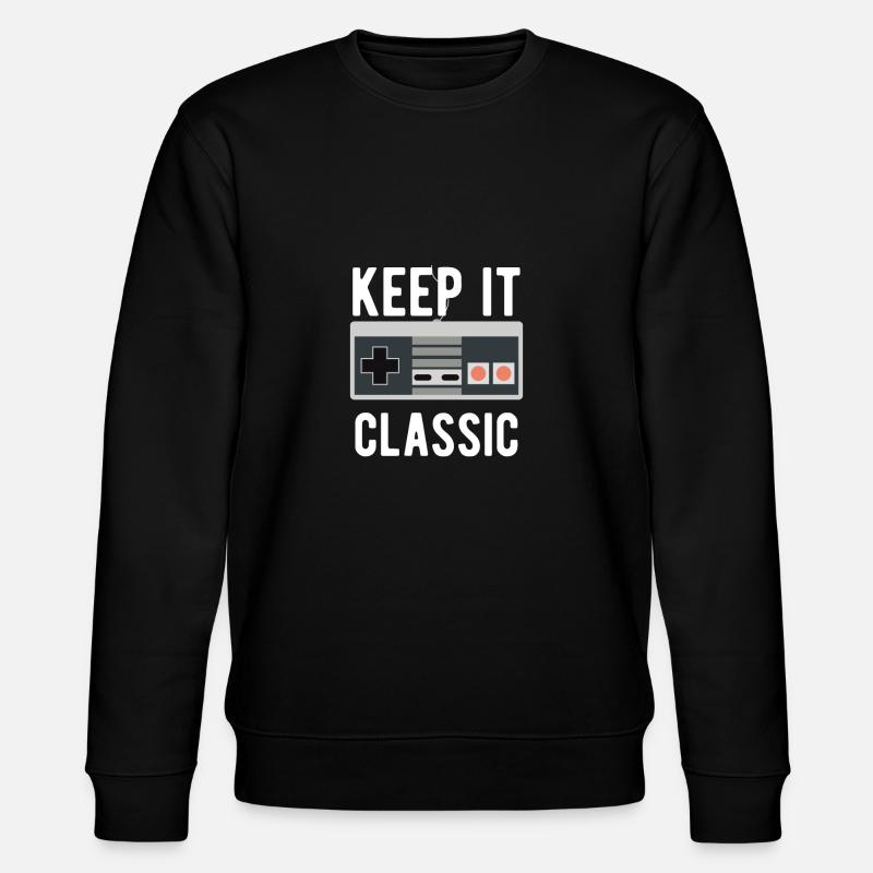 NES Keep It Classic - Stanley/Stella CHANGER Unisex Organic Sweatshirt - black