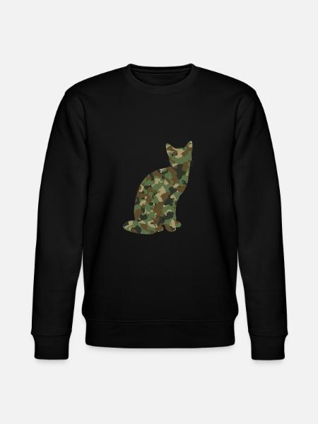 Chat camouflage chat - Sweat bio CHANGER Stanley/Stella Unisexe - noir
