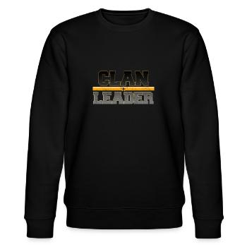 Clan Leader Clash Gamer Royale Arena - Stanley/Stella Unisex Bio-Sweatshirt CHANGER  - Schwarz - Vorne - Nik (191cm) & Marisol (170cm)