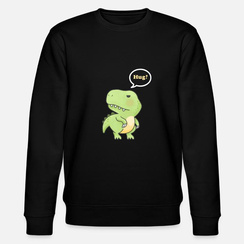 Câlin T-Rex mignon - Sweat bio CHANGER Stanley/Stella Unisexe - noir