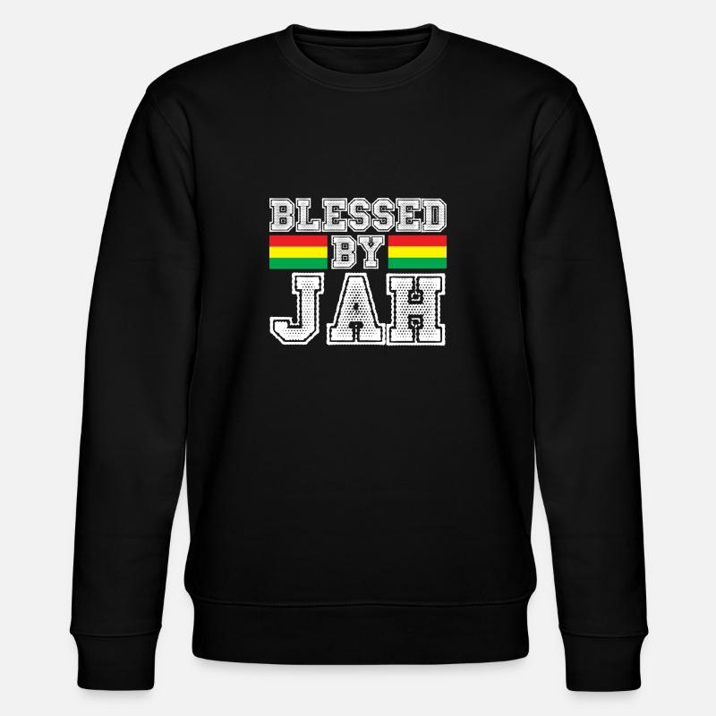 Reggae blessed - Stanley/Stella CHANGER Unisex Organic Sweatshirt - black