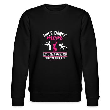 Pole Dance Mom Dancer Mother's Day Pole Fitness - Stanley/Stella Unisex Bio-Sweatshirt CHANGER  - Schwarz - Vorne - Nik (191cm) & Marisol (170cm)