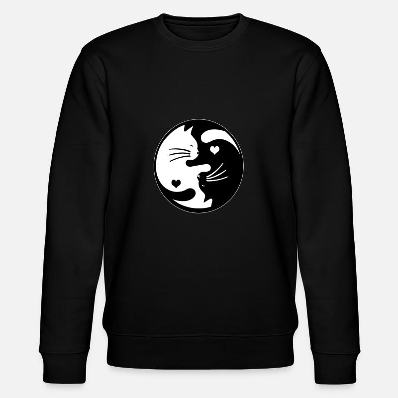 Chats Ying Yang - Sweat bio CHANGER Stanley/Stella Unisexe - noir