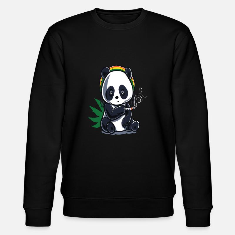 Cannabis Hanf THC 420 - Stanley/Stella Unisex Bio-Sweatshirt CHANGER  - Schwarz