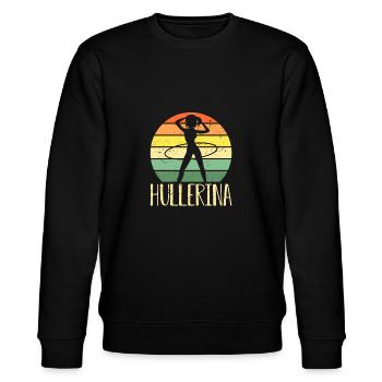 HulaHoop Fitness - Hullern - Hulahoop Hullerina - Stanley/Stella Unisex Bio-Sweatshirt CHANGER  - Schwarz - Vorne - Nik (191cm) & Marisol (170cm)