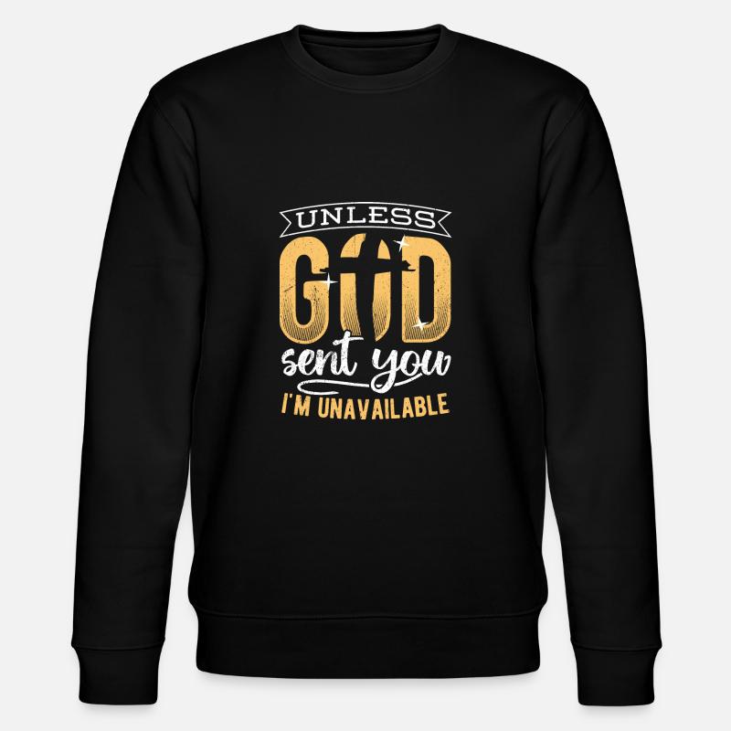Apostolic god-fearing dutiful devoted - Stanley/Stella CHANGER Unisex Organic Sweatshirt - black