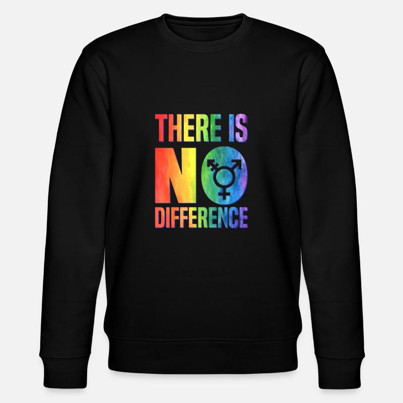 Love makes no difference, Pride - Stanley/Stella CHANGER Unisex Organic Sweatshirt - black