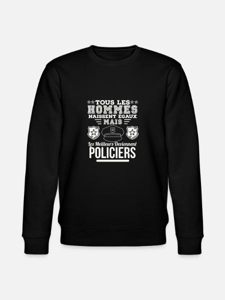 Policiers - Sweat bio CHANGER Stanley/Stella Unisexe - noir