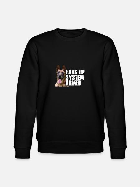 Belgisk hyrdehund I Mechelaar I Malinois - Stanley/Stella økologisk unisex-sweatshirt CHANGER  - sort
