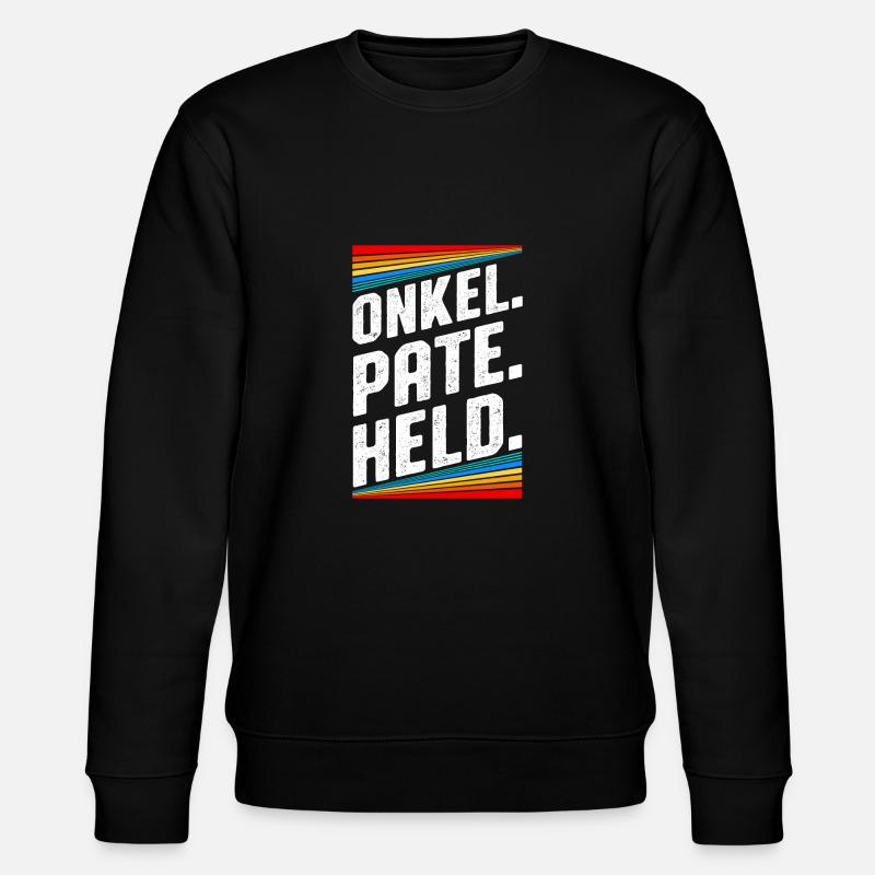 Onkel Pate Held - Stanley/Stella Unisex Bio-Sweatshirt CHANGER  - Schwarz