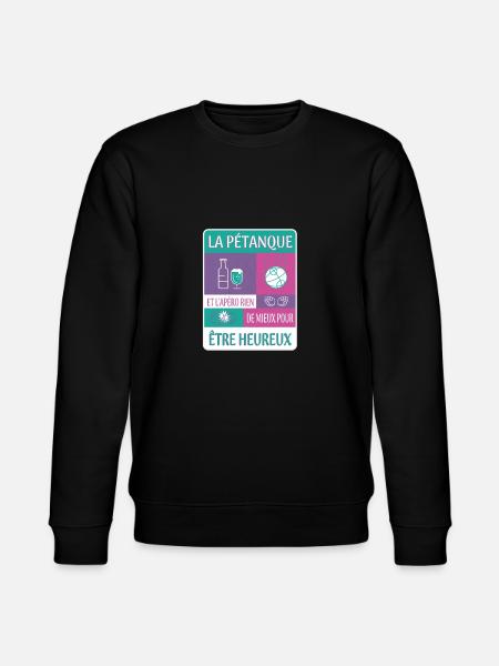 PÉTANQUE ET APÉRITIF - Sweat bio CHANGER Stanley/Stella Unisexe - noir