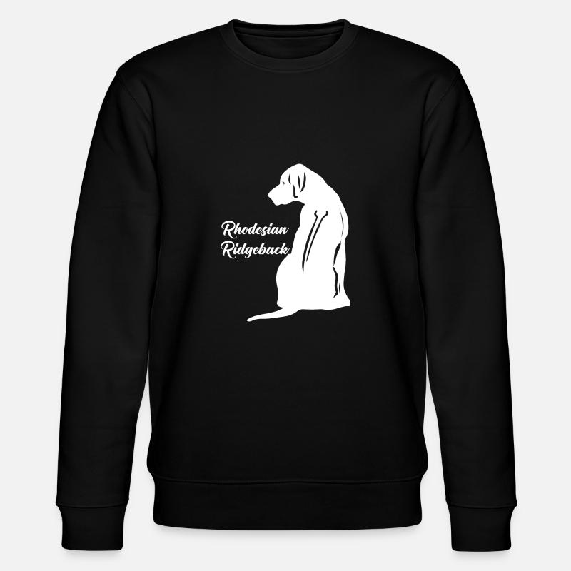 Rhodesian ridgeback Hunde Spruch Geschenk - Stanley/Stella Unisex Bio-Sweatshirt CHANGER  - Schwarz