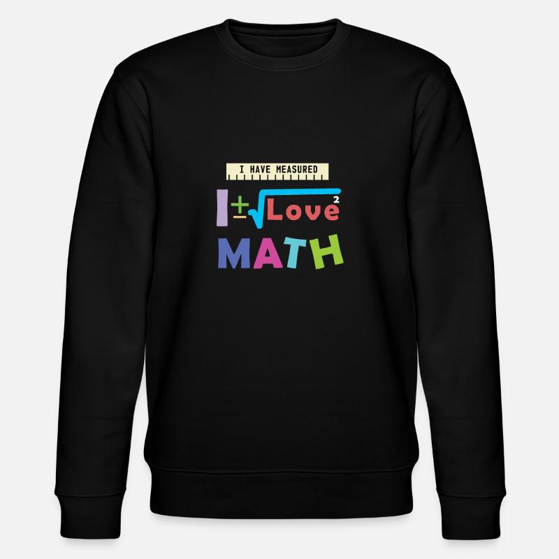 Mathe Liebe - Stanley/Stella Unisex Bio-Sweatshirt CHANGER  - Schwarz