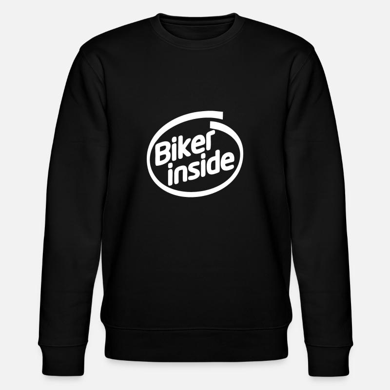 BIKER INSIDE - Stanley/Stella CHANGER Unisex Organic Sweatshirt - black