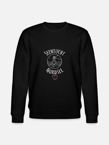 Seensucht Nordsee - Stanley/Stella Unisex Bio-Sweatshirt CHANGER  - Schwarz