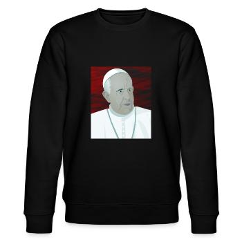 Pape François Vatican Vatican Saint-Pierre - Sweat bio CHANGER Stanley/Stella Unisexe - noir - Devant - Nik (191cm) & Marisol (170cm)