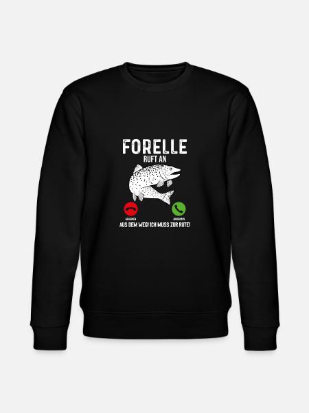 Forelle Angeln - Stanley/Stella Unisex Bio-Sweatshirt CHANGER - Schwarz