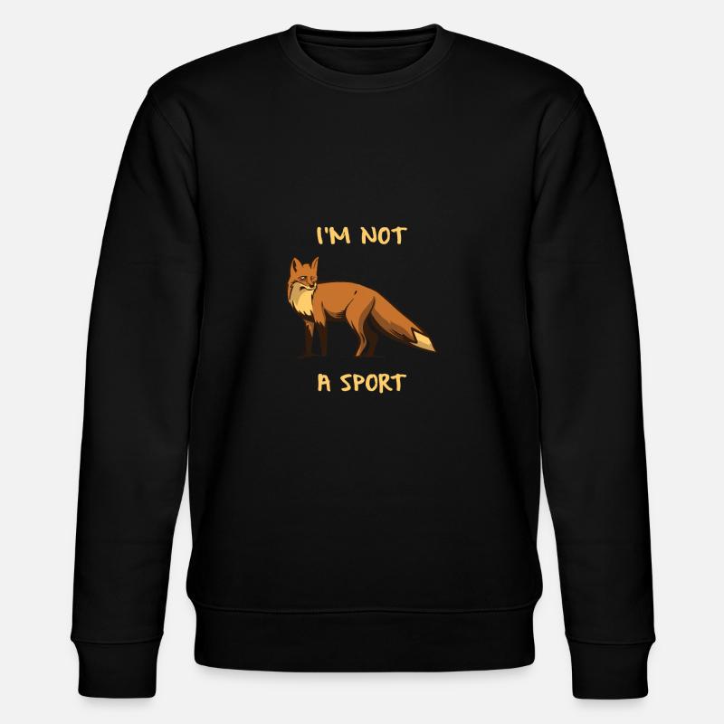 Fuchs Tierschutz - Stanley/Stella Unisex Bio-Sweatshirt CHANGER  - Schwarz