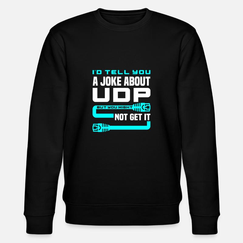 Cybersecurity-Ingenieur Helpdesk-Support IT-Admin - Stanley/Stella Unisex Bio-Sweatshirt CHANGER  - Schwarz