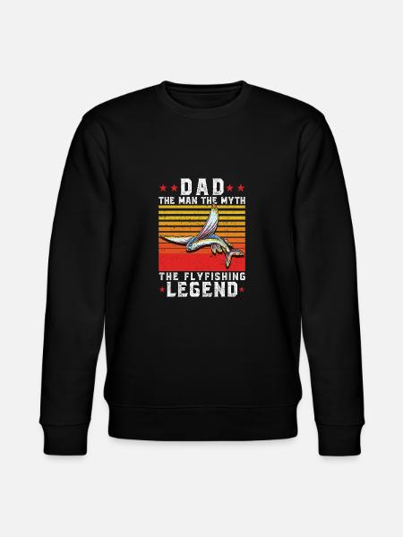 Die Flyfishing-Legende - Stanley/Stella Unisex Bio-Sweatshirt CHANGER  - Schwarz