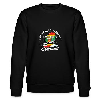 Grenada flag I Grenada Souvenirs - Stanley/Stella CHANGER Unisex Organic Sweatshirt - black - Front - Nik (191cm) & Marisol (170cm)