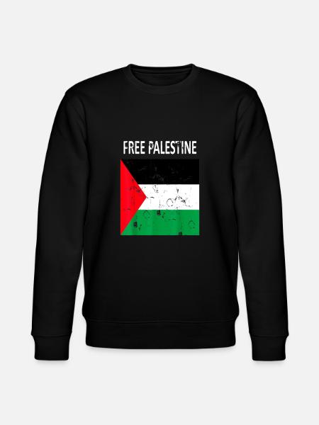 Palæstina Fri Frihed Free Gaza - Stanley/Stella økologisk unisex-sweatshirt CHANGER - sort