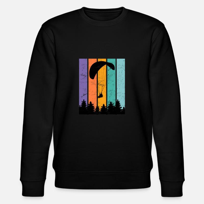 Gleitschirmpilot Paraglider Gleitschirmflieger - Stanley/Stella Unisex Bio-Sweatshirt CHANGER  - Schwarz