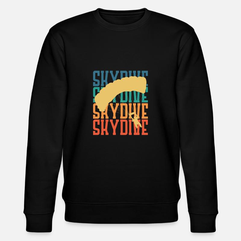 Parachutistes Skydive Retro - Sweat bio CHANGER Stanley/Stella Unisexe - noir