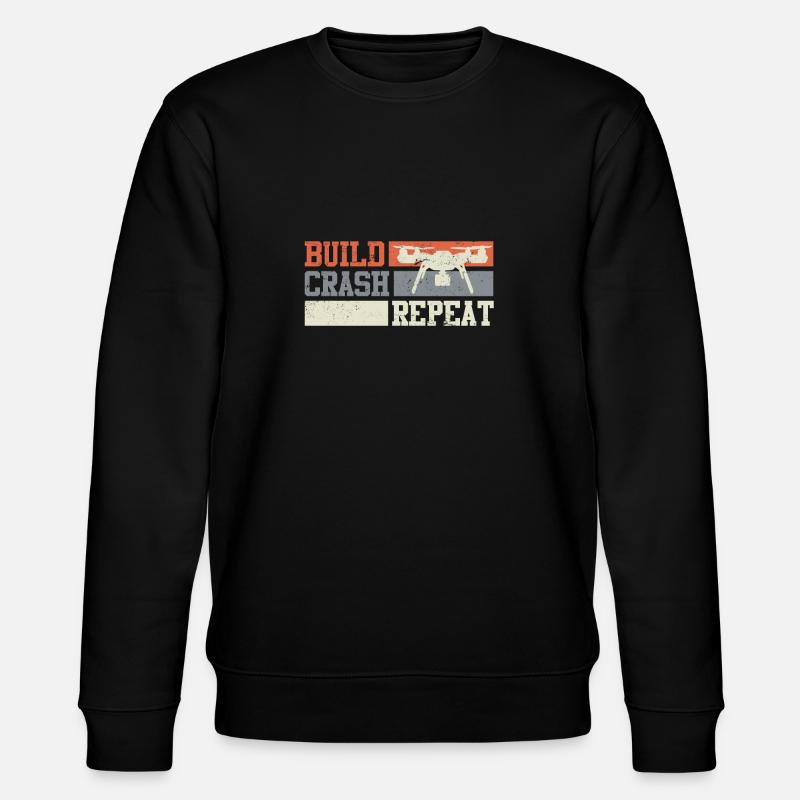 Quadcopter Drones Pilot FPV - Stanley/Stella CHANGER Unisex Organic Sweatshirt - black